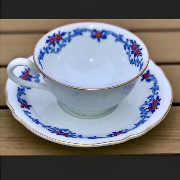 Early 20th Century Antique Schumann Bavaria US ZONE Germany Teacup & Saucer - Picture 2 of 10